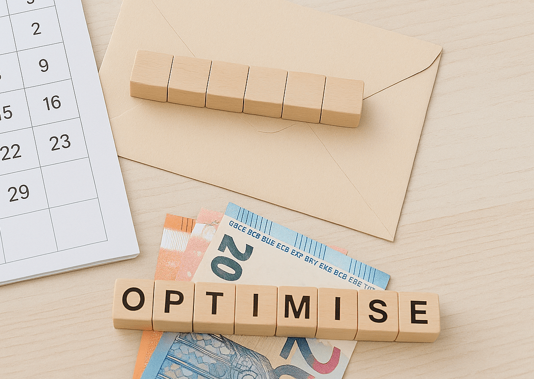 alendrier et billets d’euros, illustration optimisation de la rémunération avant le 31 décembre